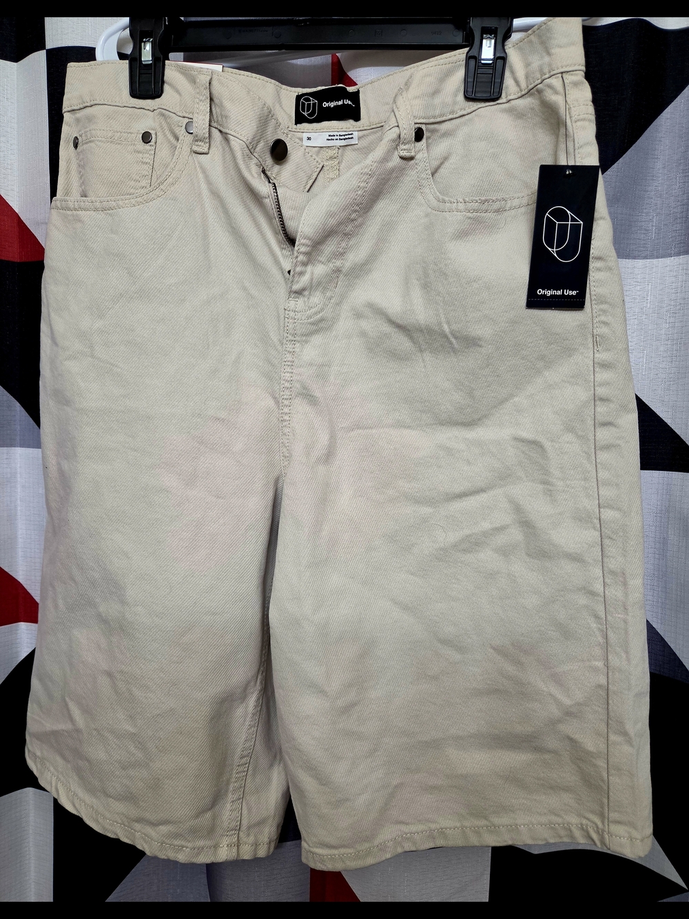 Original Use Men's Beige Casual Shorts